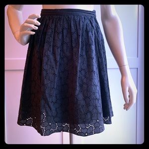 Women's eyelet skirt